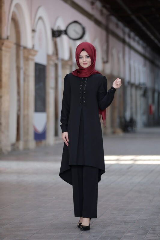 Mina İkili Takım Siyah 5368 - 3