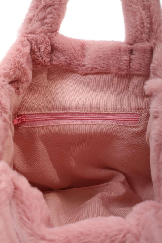Mini Peluş Çanta,CE-3 Pudra - 8