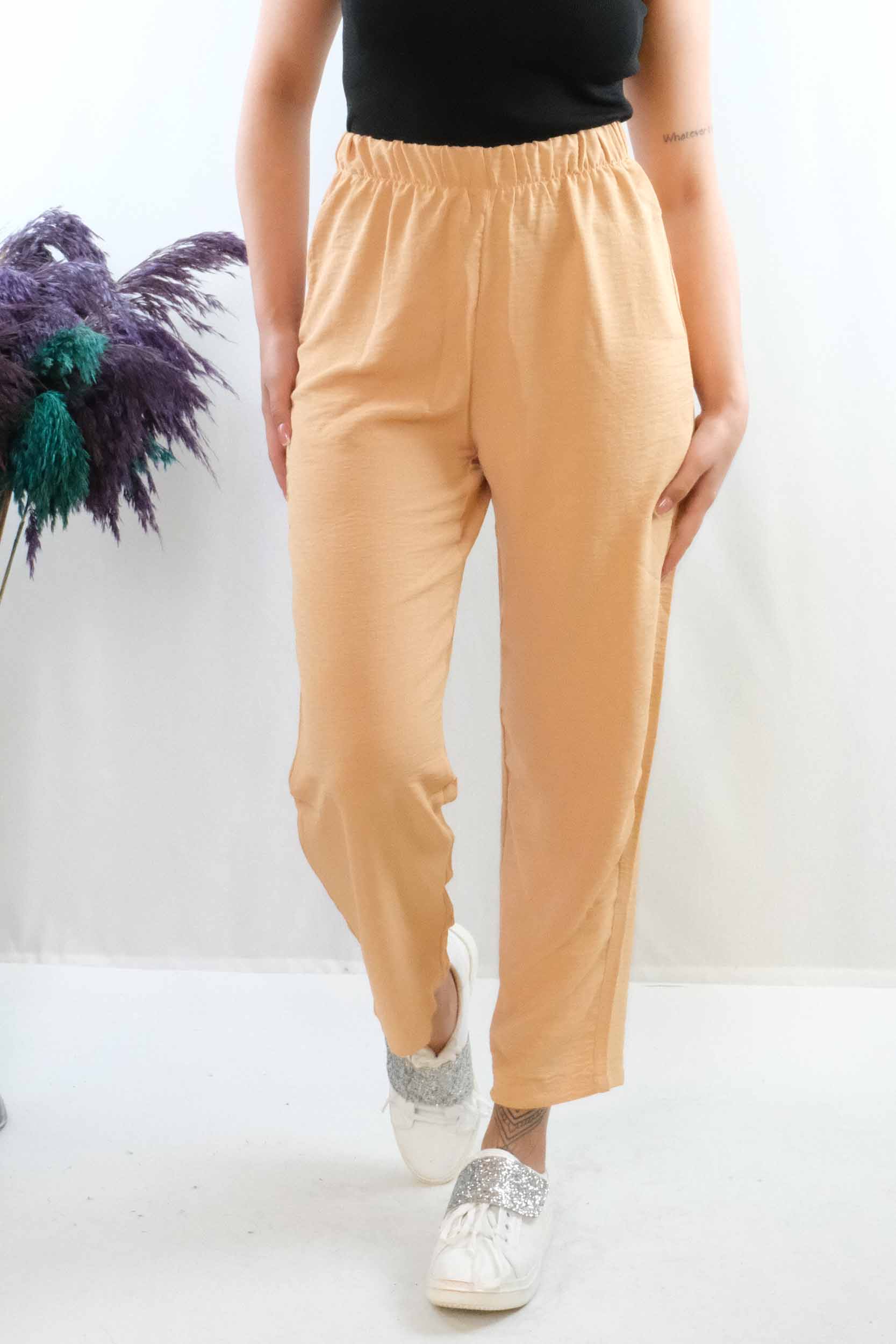 Moda Çizgi Aerobin Pantolon camel - 36 | Camel