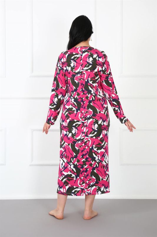 Moda Çizgi Büyük Beden Anne Gecelik 1334 - 3