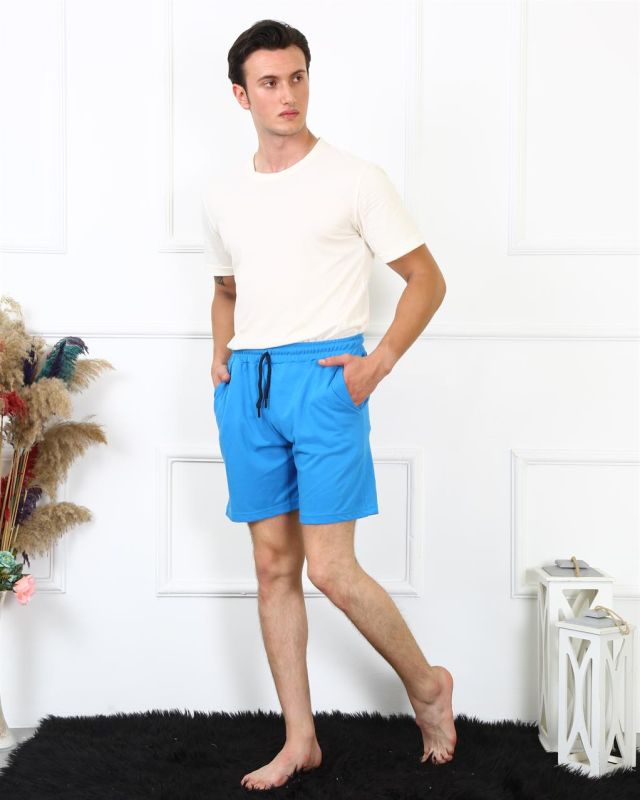 Moda Çizgi Men's Lacoste Saks Shorts 27487 - 2