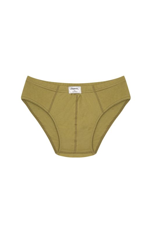 Moda Çizgi Erkek Pamuk 3lü Haki Slip 40129 - 2