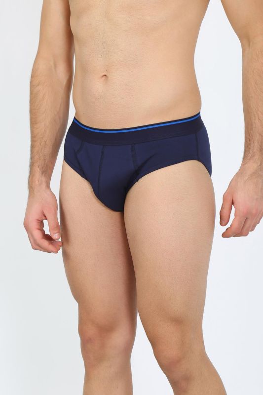 Moda Çizgi Erkek Pamuk 3lü Laci Beyaz Gri Likralı Slip 40126 - 2