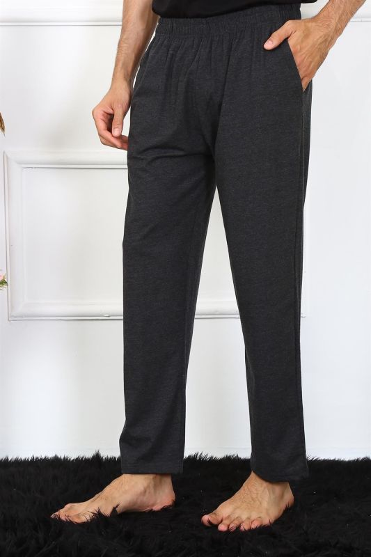 Moda Çizgi Erkek Pamuk Antrasit Tek Alt Pijama 27495 - 3