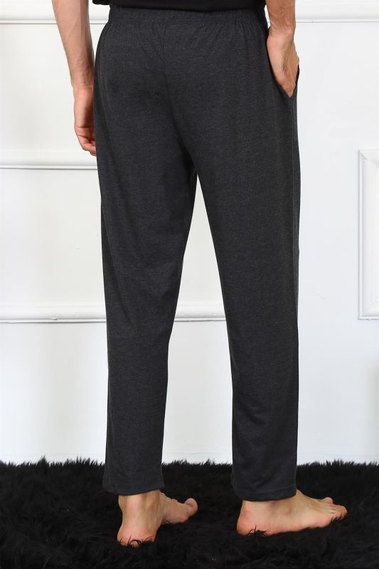 Moda Çizgi Erkek Pamuk Antrasit Tek Alt Pijama 27495 - 4