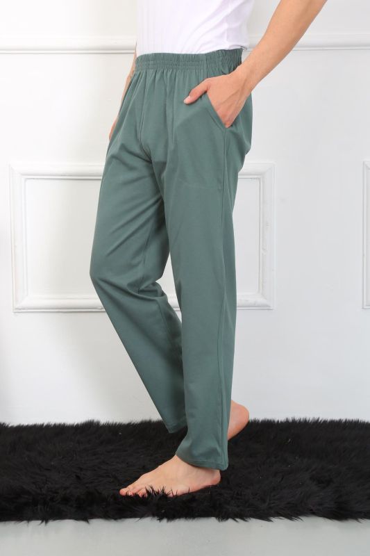 Moda Çizgi Men's Cotton Khaki Single Bottom Pajamas 27495 - 4