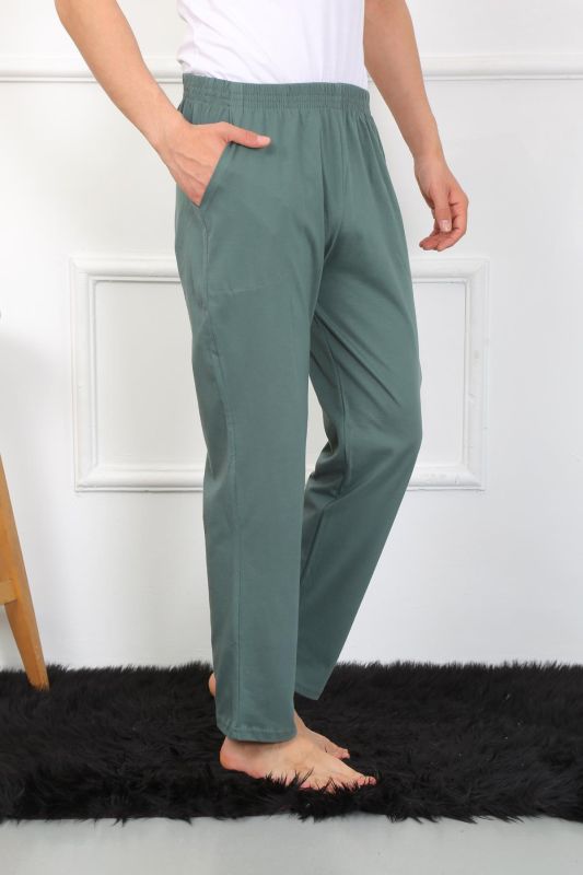 Moda Çizgi Men's Cotton Khaki Single Bottom Pajamas 27495 - 6