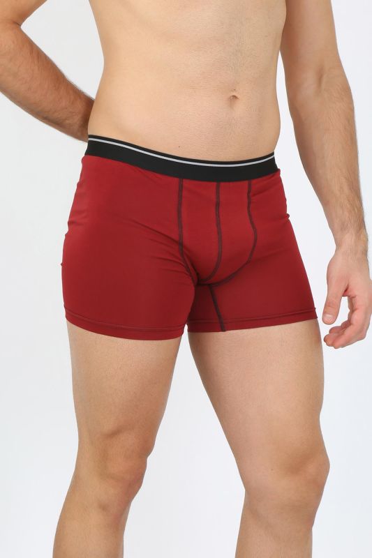 Moda Çizgi Erkek Pamuk Likralı Bordo 40133 - 3