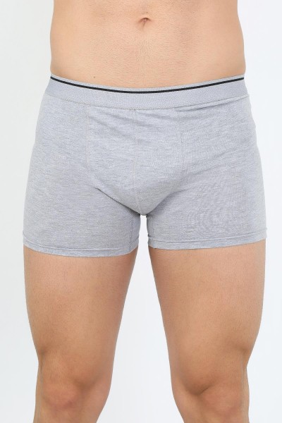 Moda Çizgi - Moda Çizgi Erkek Pamuk Likralı Boxer Gri 40133
