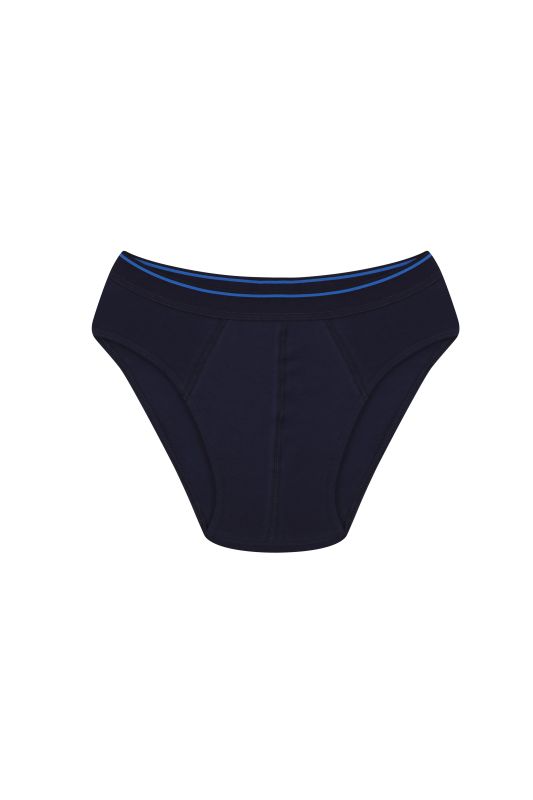 Moda Çizgi Erkek Pamuk Likralı Slip Lacivert 40132 - 2