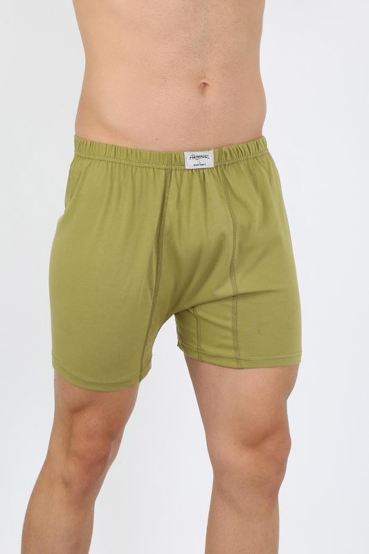 Moda Çizgi Erkek Pamuk Paçalı Külot Haki 40130 - 3