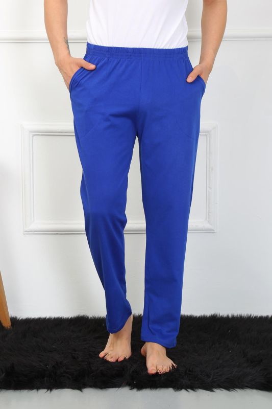 Moda Çizgi Erkek Pamuk Saks Tek Alt Pijama 27495 - 2