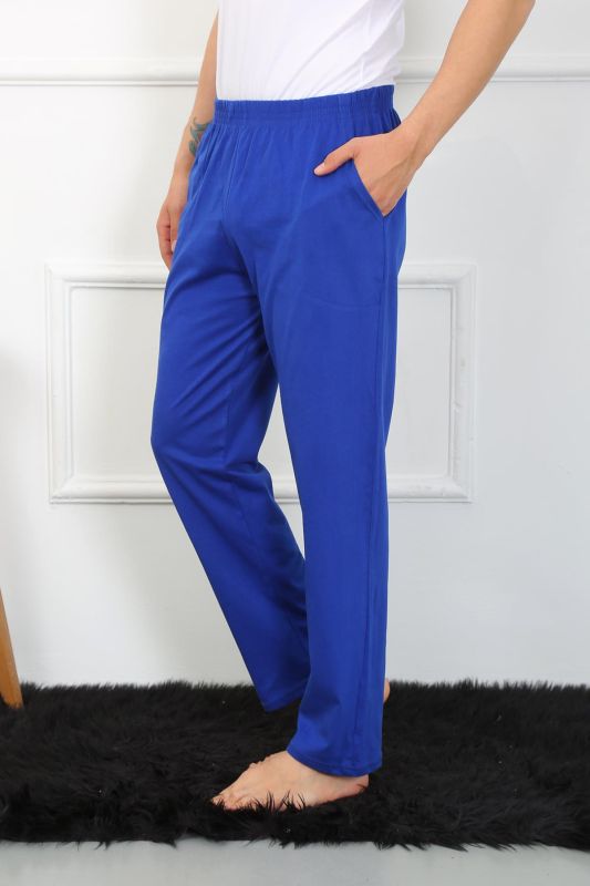 Moda Çizgi Erkek Pamuk Saks Tek Alt Pijama 27495 - 3