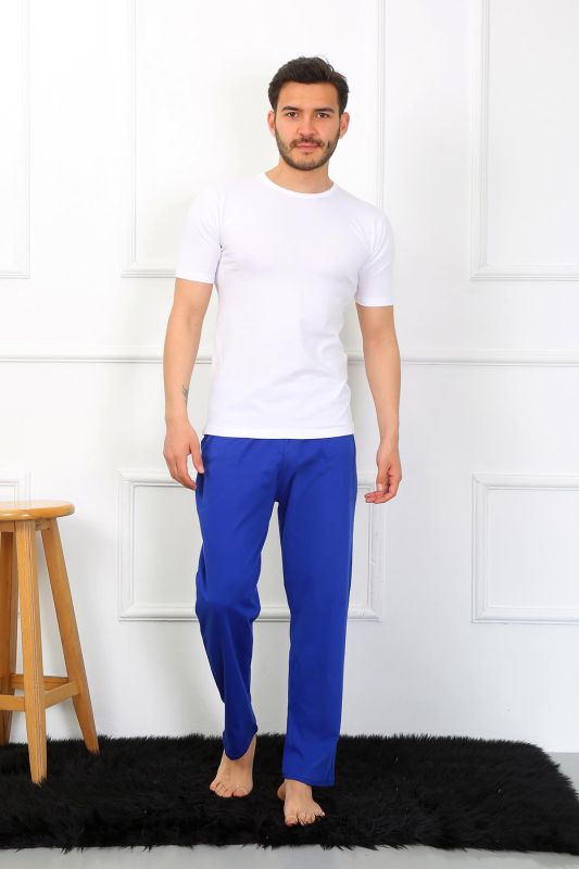 Moda Çizgi Erkek Pamuk Saks Tek Alt Pijama 27495 - 4