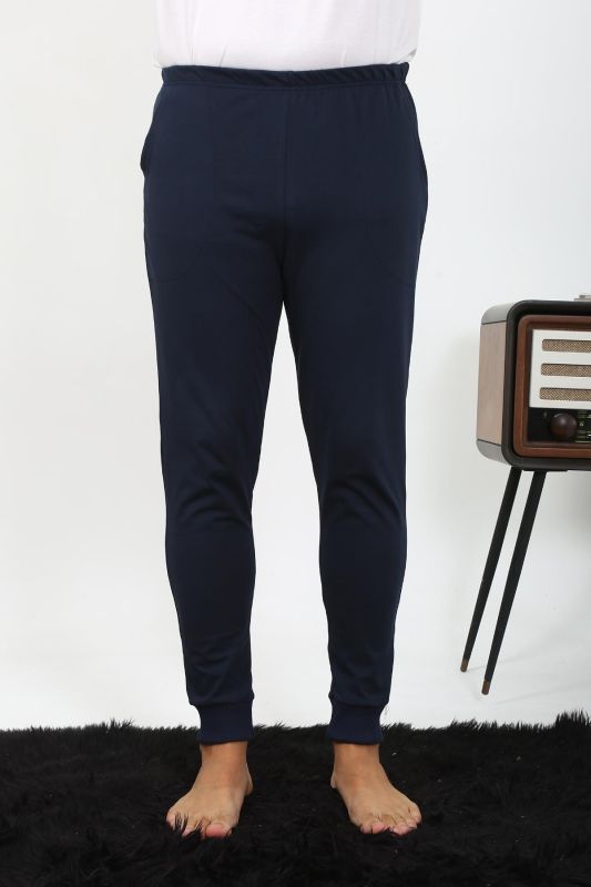 Moda Çizgi Erkek Pamuk Tek Alt Pijama Lacivert 27551 - 6