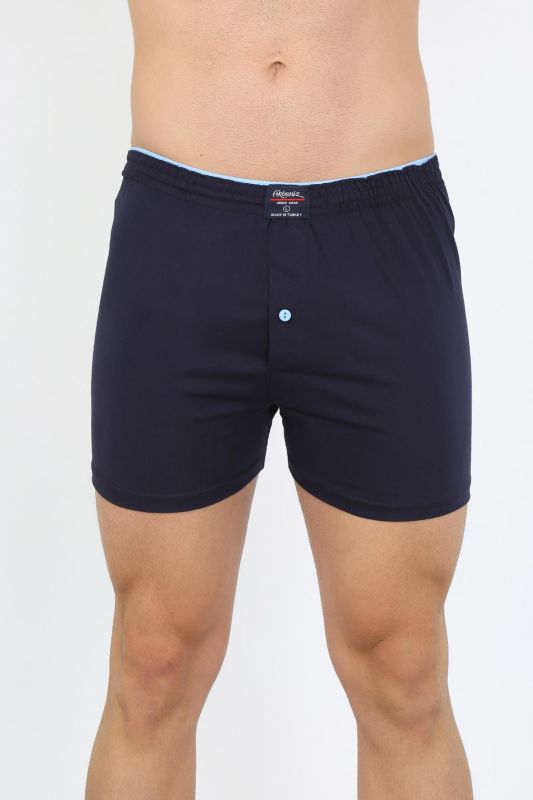 Moda Çizgi Erkek Penye Boxer Lacivert 40091 - 5