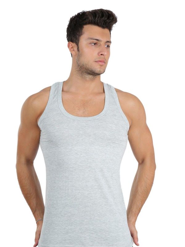 Moda Çizgi Men's Combed Cotton Gray 6566 - 1