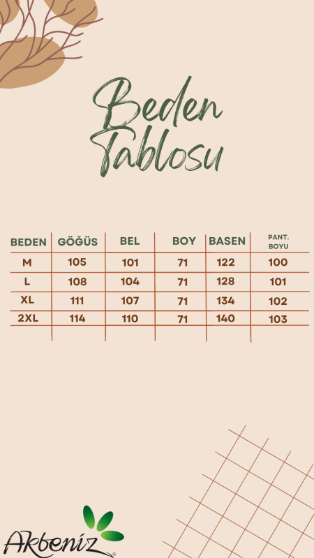 Moda Çizgi Erkek Penye Uzun Kol Pijama Takımı 6860 Su Yeşili - 7