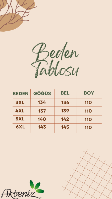 Moda Çizgi Kadın Büyük Beden Penye Kısa Kol Hardal Gecelik 12502 - 7