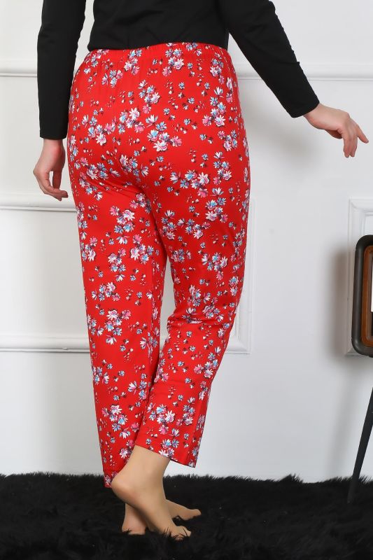 Moda Çizgi Kadın Büyük Beden Tek Alt Pijama 27503 - 2