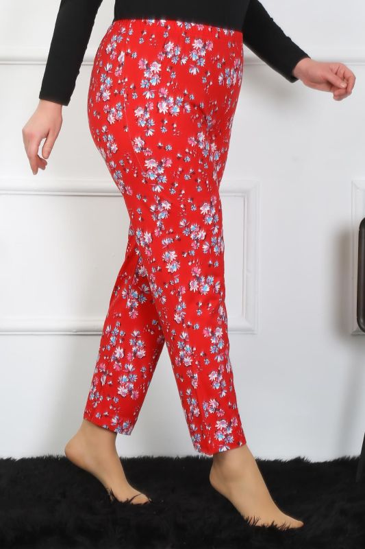 Moda Çizgi Kadın Büyük Beden Tek Alt Pijama 27503 - 3