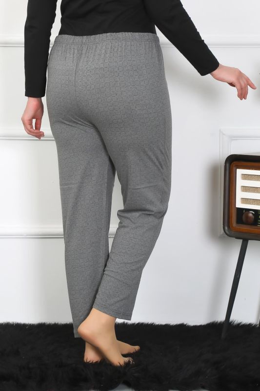 Moda Çizgi Kadın Büyük Beden Tek Alt Pijama 27504 - 2