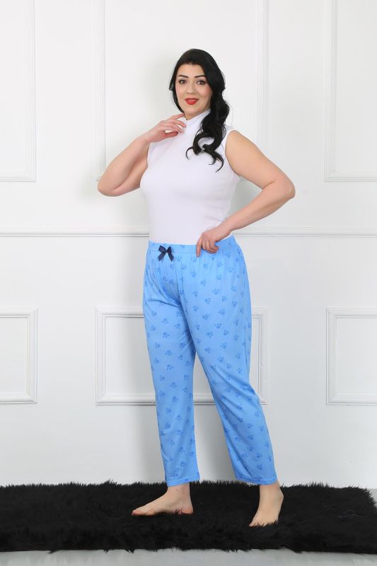 Moda Çizgi Women's Large Size Single Bottom Pajamas 27506 - 2