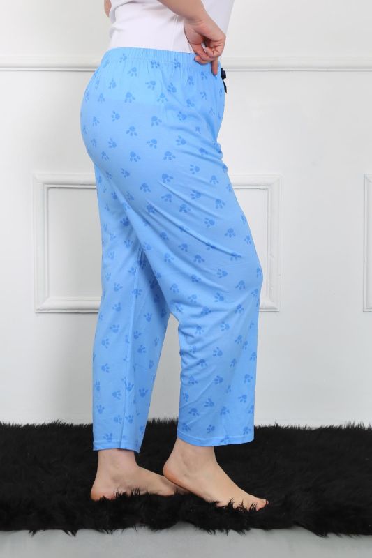 Moda Çizgi Women's Large Size Single Bottom Pajamas 27506 - 3