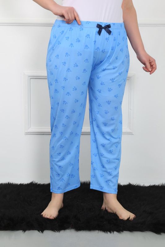 Moda Çizgi Women's Large Size Single Bottom Pajamas 27506 - 4