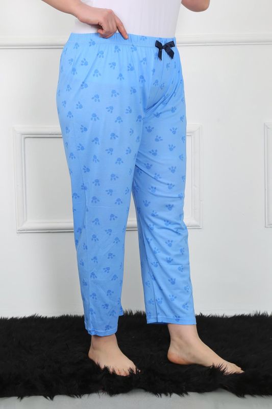 Moda Çizgi Women's Large Size Single Bottom Pajamas 27506 - 5