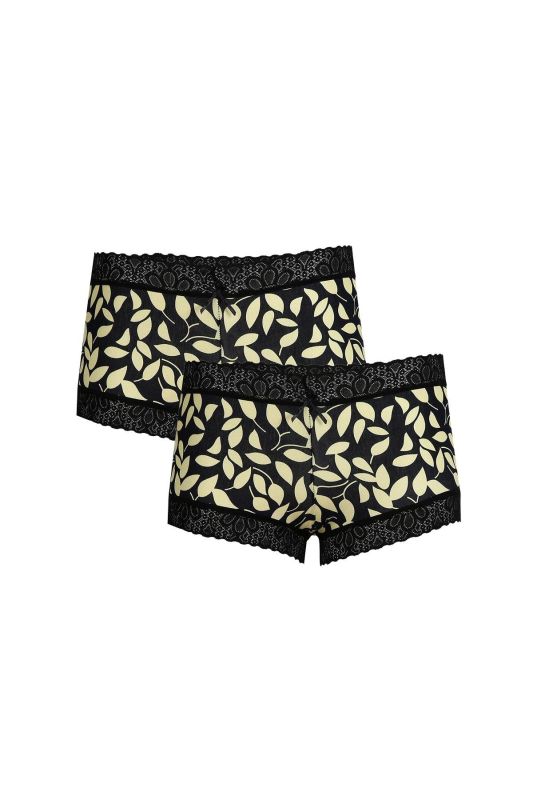 Moda Çizgi Kadın Pamuklu 2li Boxer Laci 40267 - 1