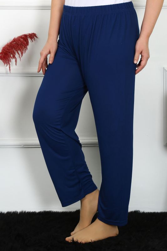 Moda Çizgi Kadın Pamuklu Büyük Beden Alt Pijama 27492 - 3