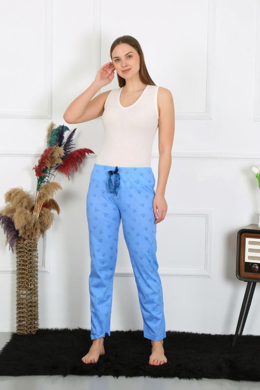 Moda Çizgi Kadın Pamuklu Tek Alt Pijama 27515 - 1