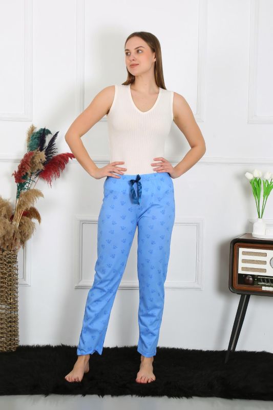 Moda Çizgi Kadın Pamuklu Tek Alt Pijama 27515 - 2