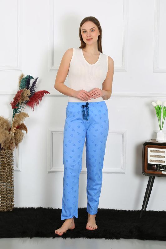 Moda Çizgi Kadın Pamuklu Tek Alt Pijama 27515 - 4