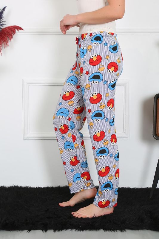 Moda Çizgi Kadın Pamuklu Tek Alt Pijama 27516 - 3