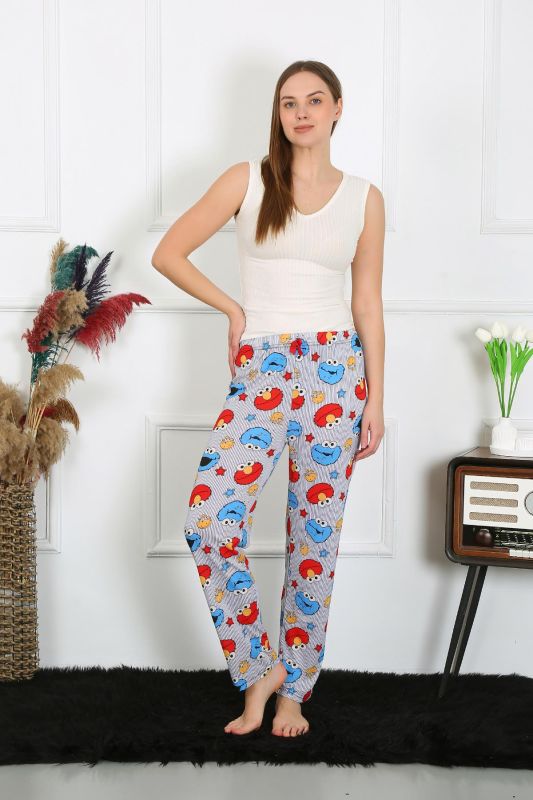 Moda Çizgi Kadın Pamuklu Tek Alt Pijama 27516 - 4