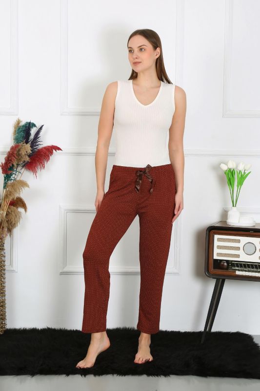 Moda Çizgi Kadın Pamuklu Tek Alt Pijama 27517 - 1