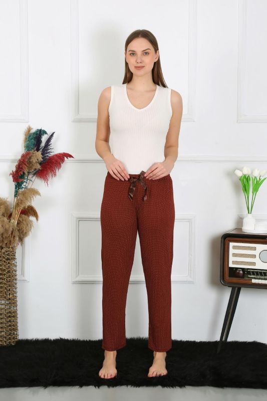 Moda Çizgi Kadın Pamuklu Tek Alt Pijama 27517 - 3