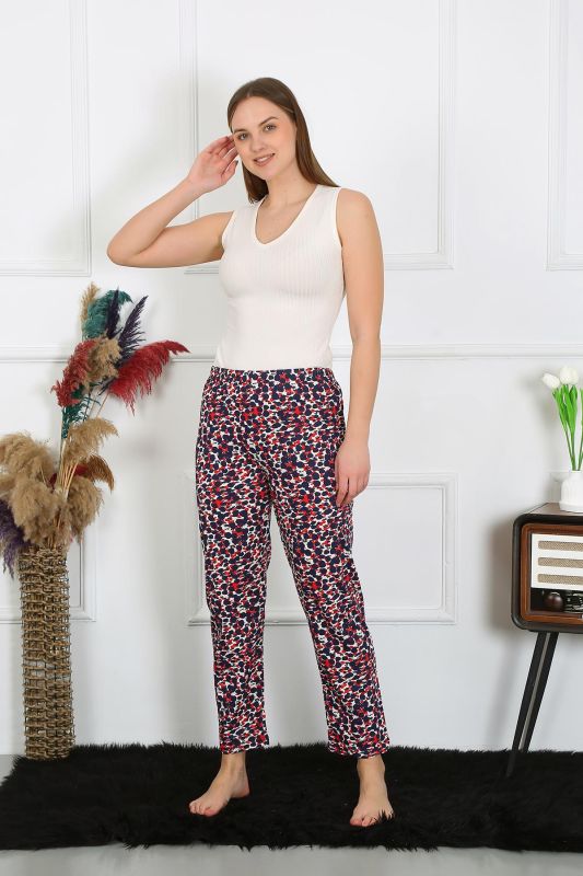 Moda Çizgi Kadın Pamuklu Tek Alt Pijama 27518 - 1
