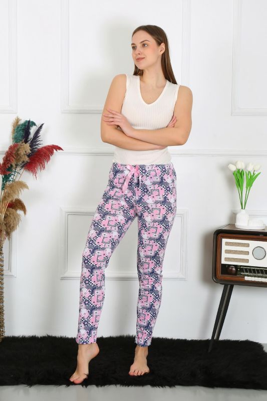 Moda Çizgi Kadın Pamuklu Tek Alt Pijama 27519 - 1
