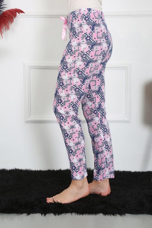 Moda Çizgi Kadın Pamuklu Tek Alt Pijama 27519 - 4
