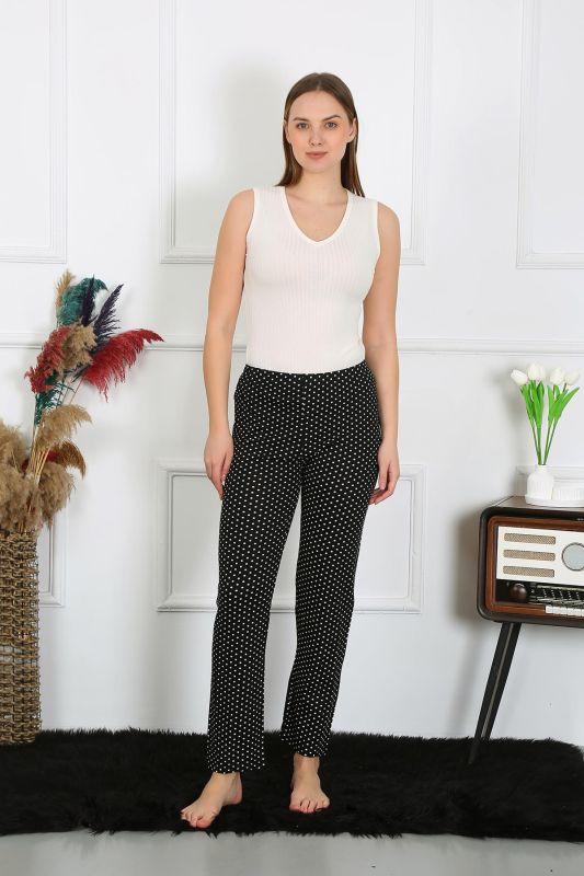 Moda Çizgi Kadın Pamuklu Tek Alt Pijama 27521 - 2