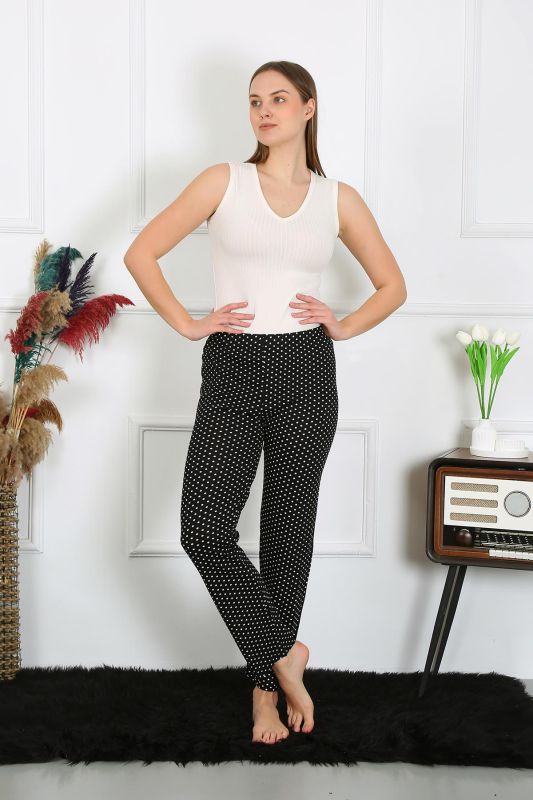 Moda Çizgi Kadın Pamuklu Tek Alt Pijama 27521 - 4