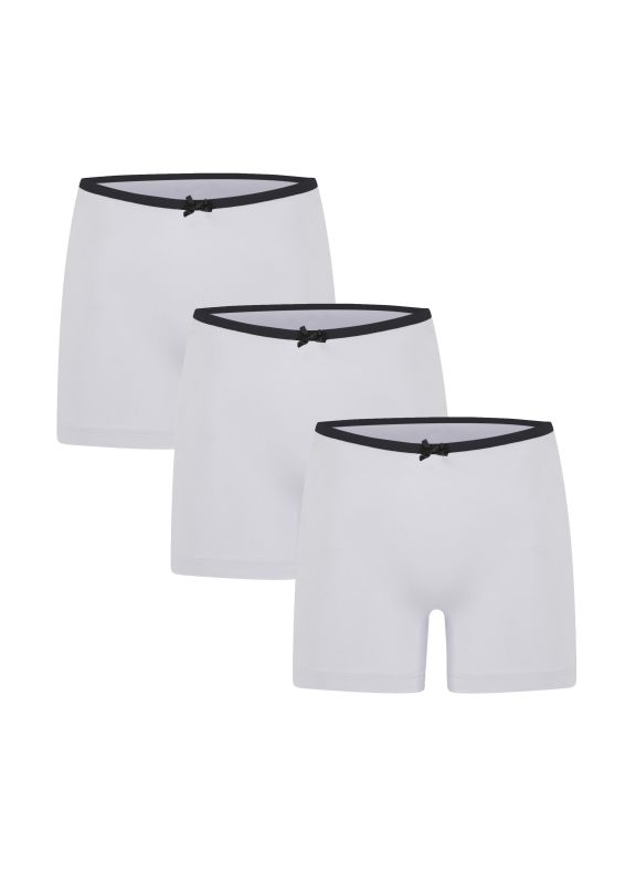 Moda Çizgi Kadın Penye 3lü Boxer Gri 40260 - 1