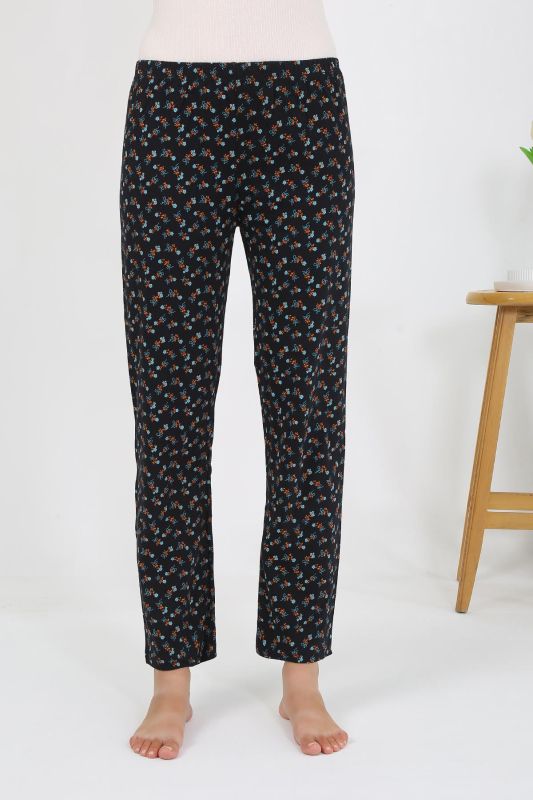 Moda Çizgi Kadın Penye Desenli Tek Alt Pijama 27528 - 4