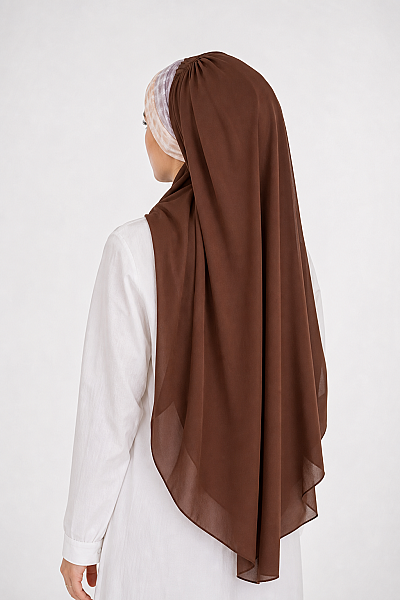 Kahve Batik Desen Hazır Şal - 3