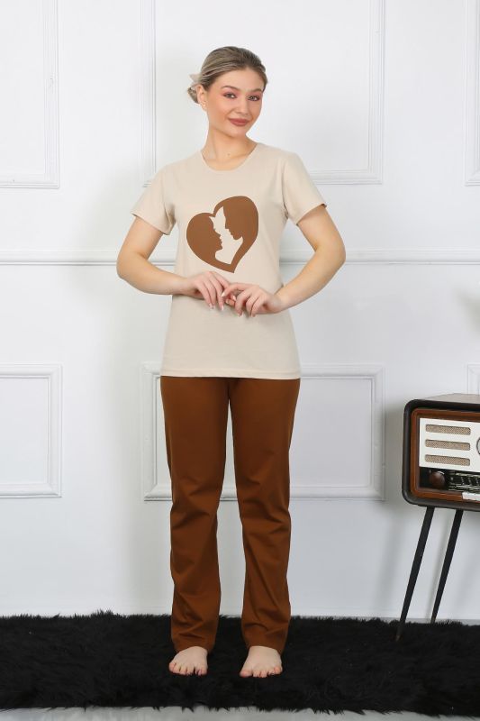 Moda Çizgi Kısa Kol Penye Pijama Takımı 4209 - 5