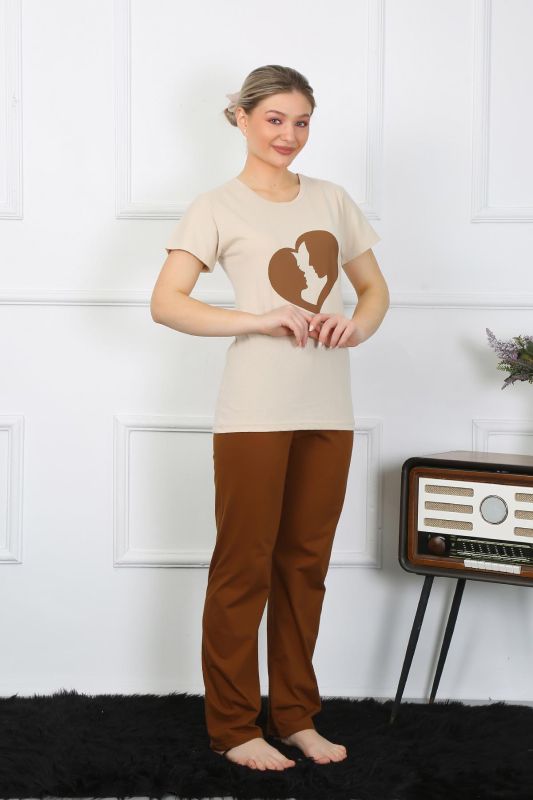 Moda Çizgi Kısa Kol Penye Pijama Takımı 4209 - 6
