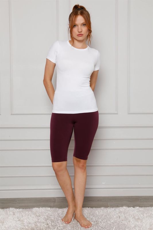 moda çizgi Microfiber Diz Üstü Tayt 5868 - 1